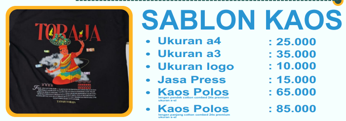 Sablon Kaos